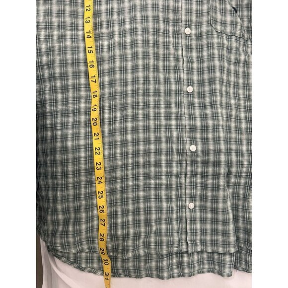 NWT Green Hollister Plaid Button Down Short Sleeve Shirt Men’s - Picture 13 of 13